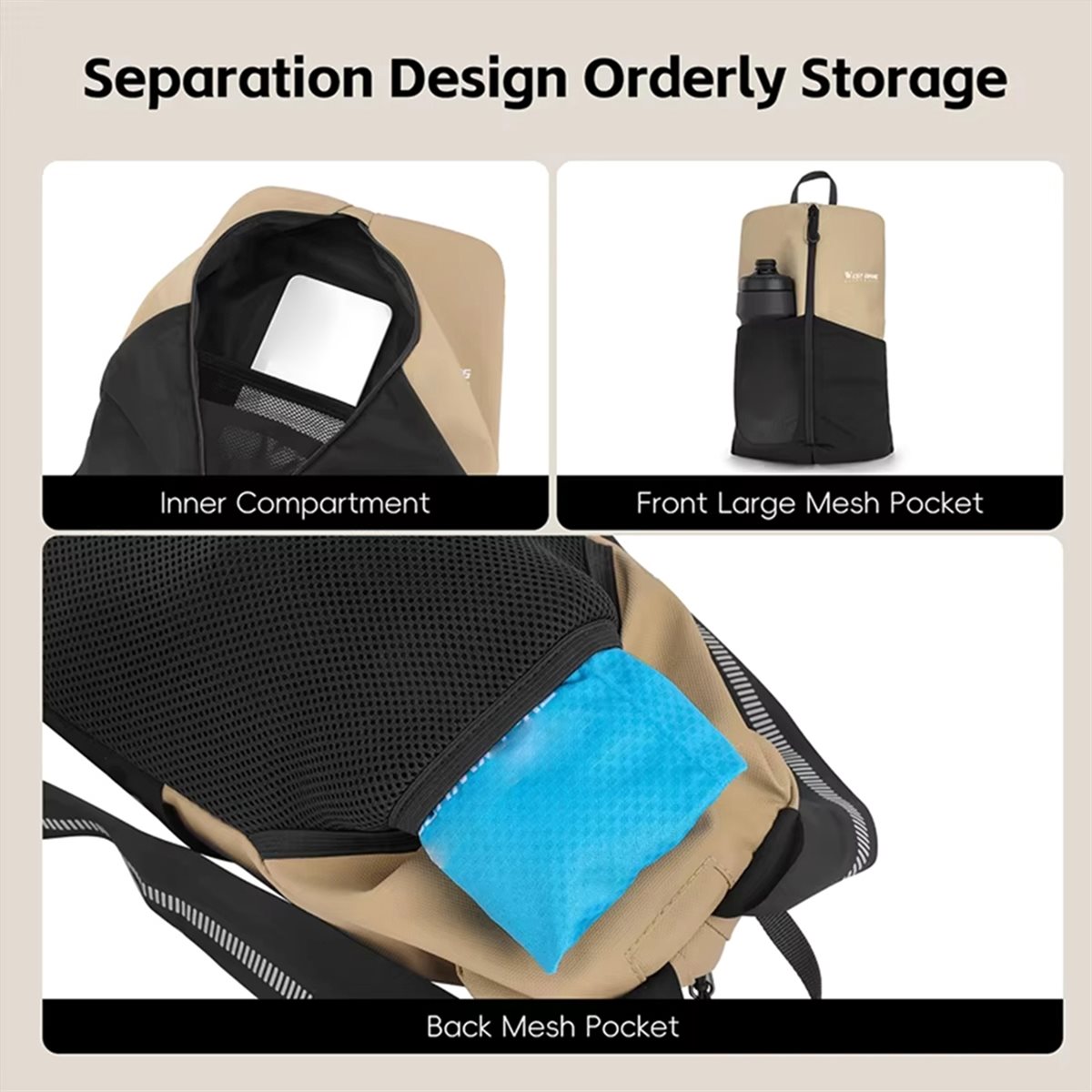 Cycling Backpack - Велосипедный рюкзак A61P большой вместимости, водонепроницаемый,