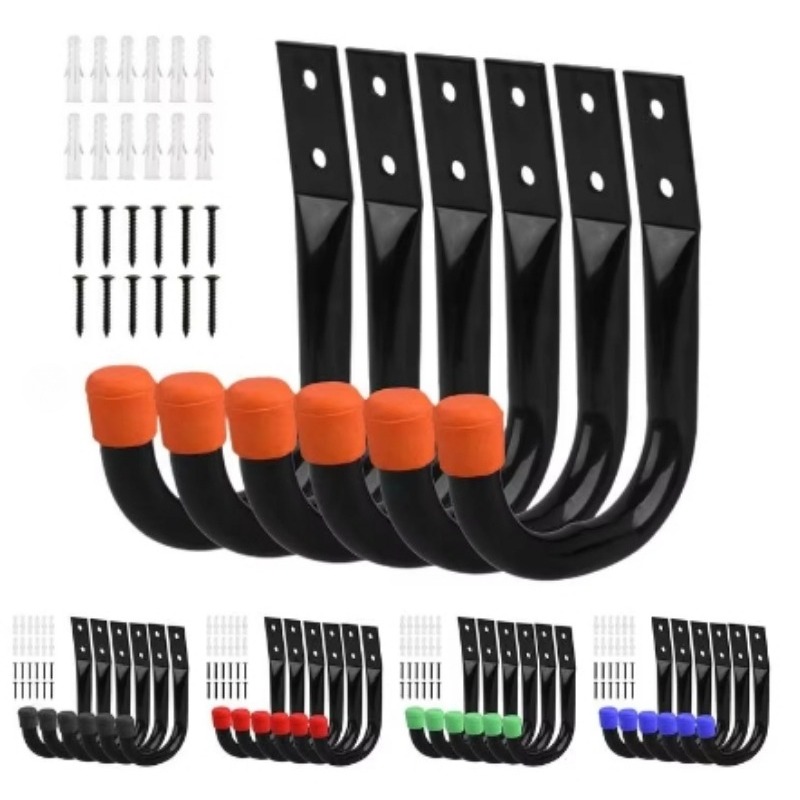 Cycling Gear Wall Storage - 6 шт./компл. велосипедные настенные крючки, поддержка