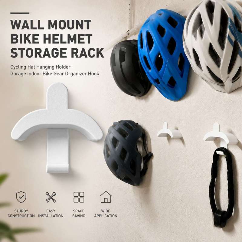 Cycling Gear Wall Storage - Настенный держатель для хранения велосипедных шлемов,
