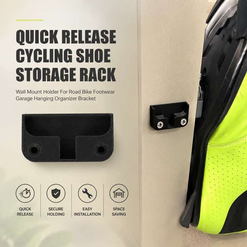 Cycling Gear Wall Storage - Быстросъемный настенный держатель для хранения велосипедной