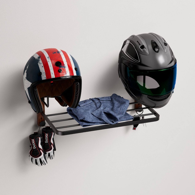 Cycling Gear Wall Storage - Многофункциональный настенный держатель для шлема, подвесная