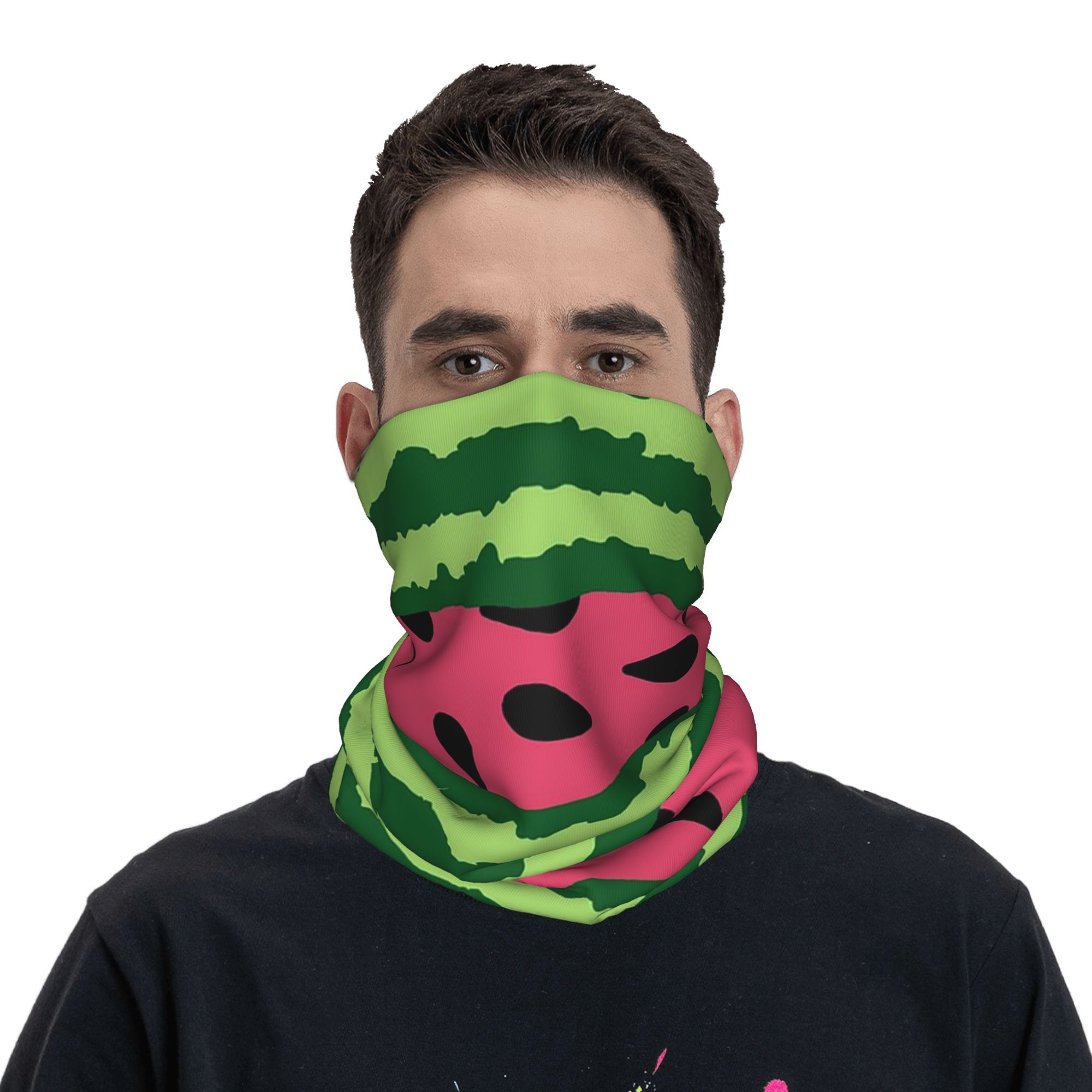 Бандана-гейтер с принтом арбуз – обзор и цена Cycling Face Mask