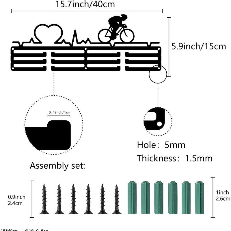 1 шт., держатель для медали на – обзор и цена Cycling Gear Wall Storage