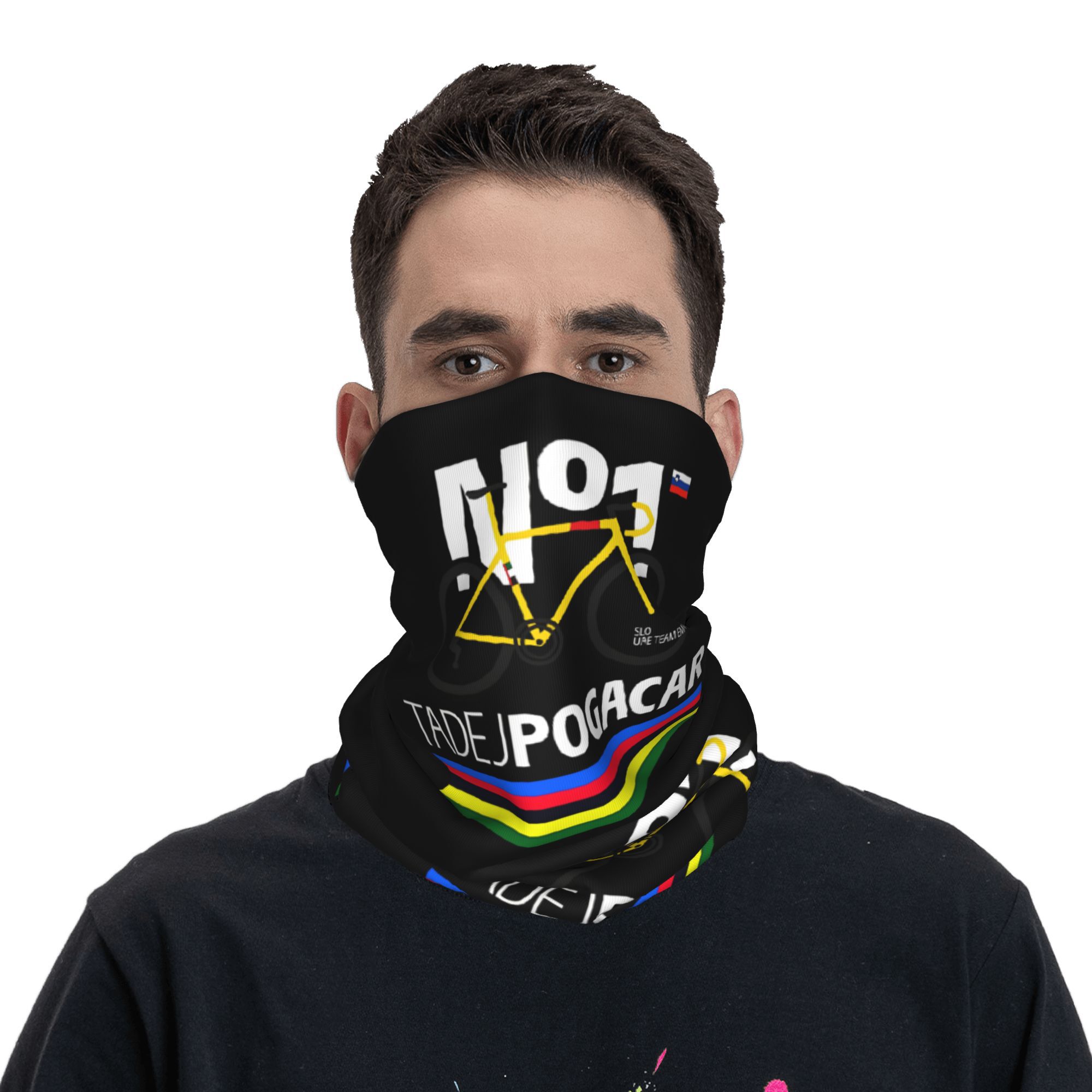 Tadej Pogacar велосипедная бан – обзор и цена Cycling Face Mask