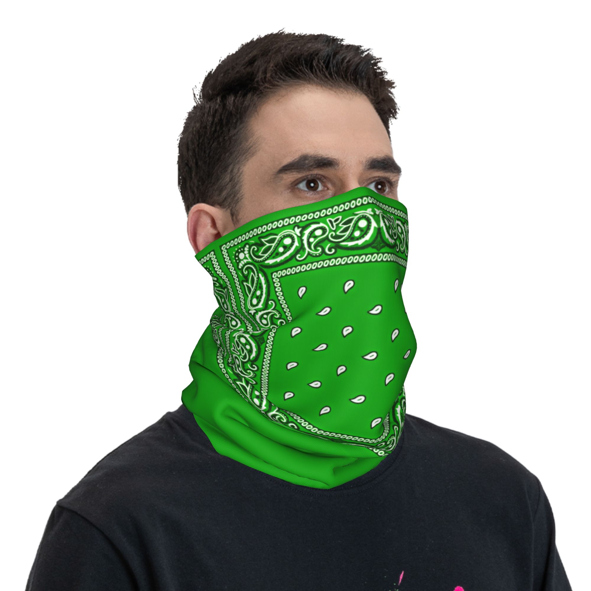 Зеленая бандана-балаклава для  – обзор и цена Cycling Face Mask