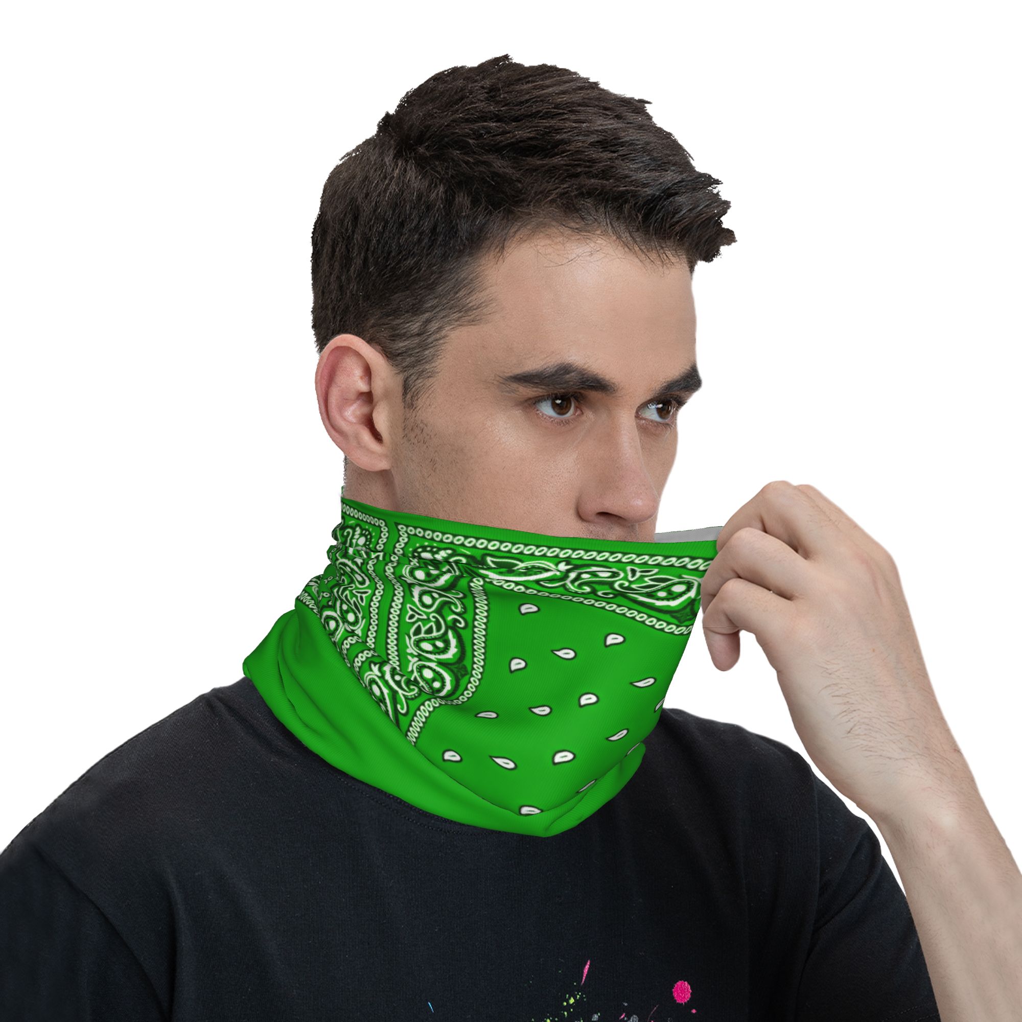 Зеленая бандана-балаклава для  – обзор и цена Cycling Face Mask